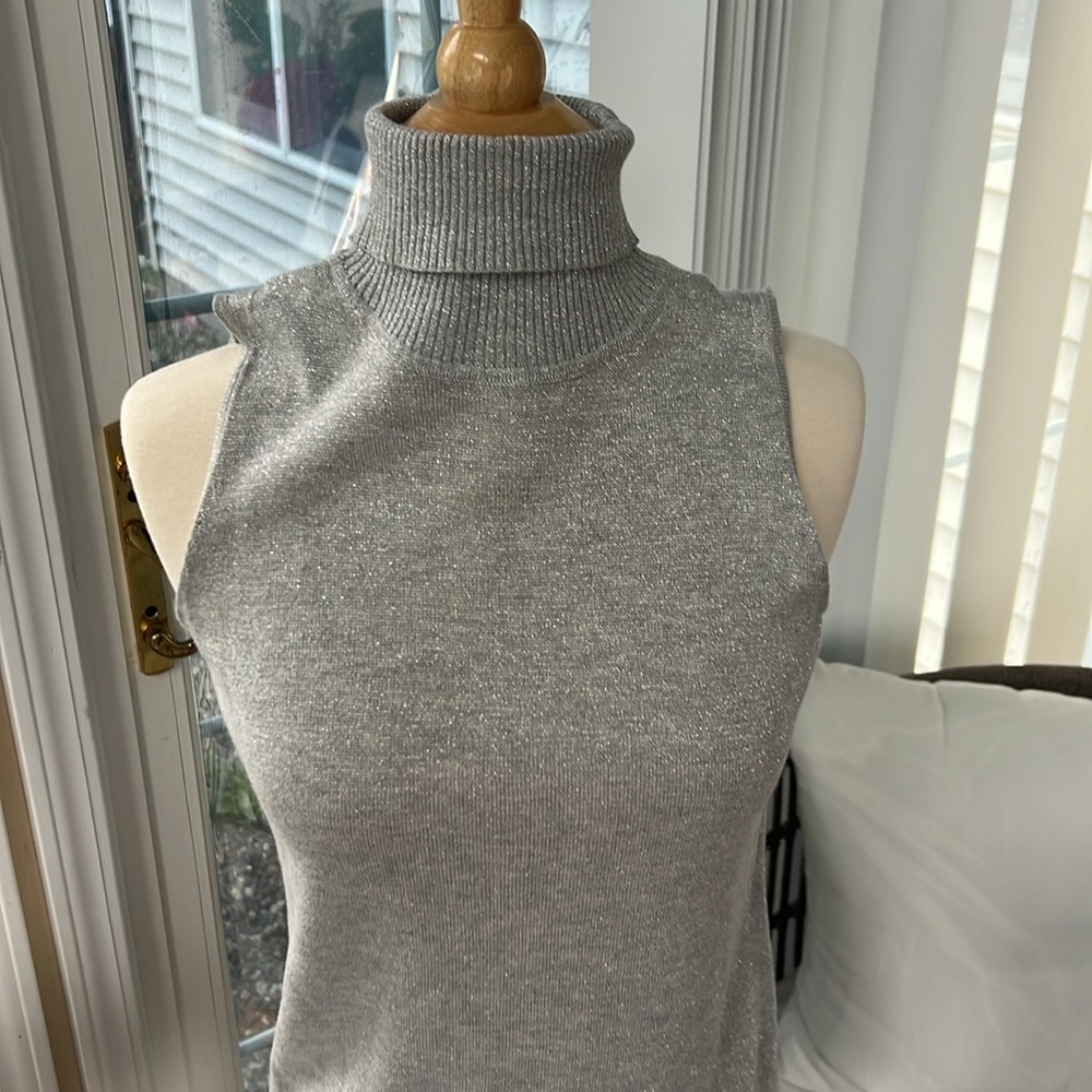 Turtle neck very shimmery the brand is Joseph A. - Picture 2 of 5